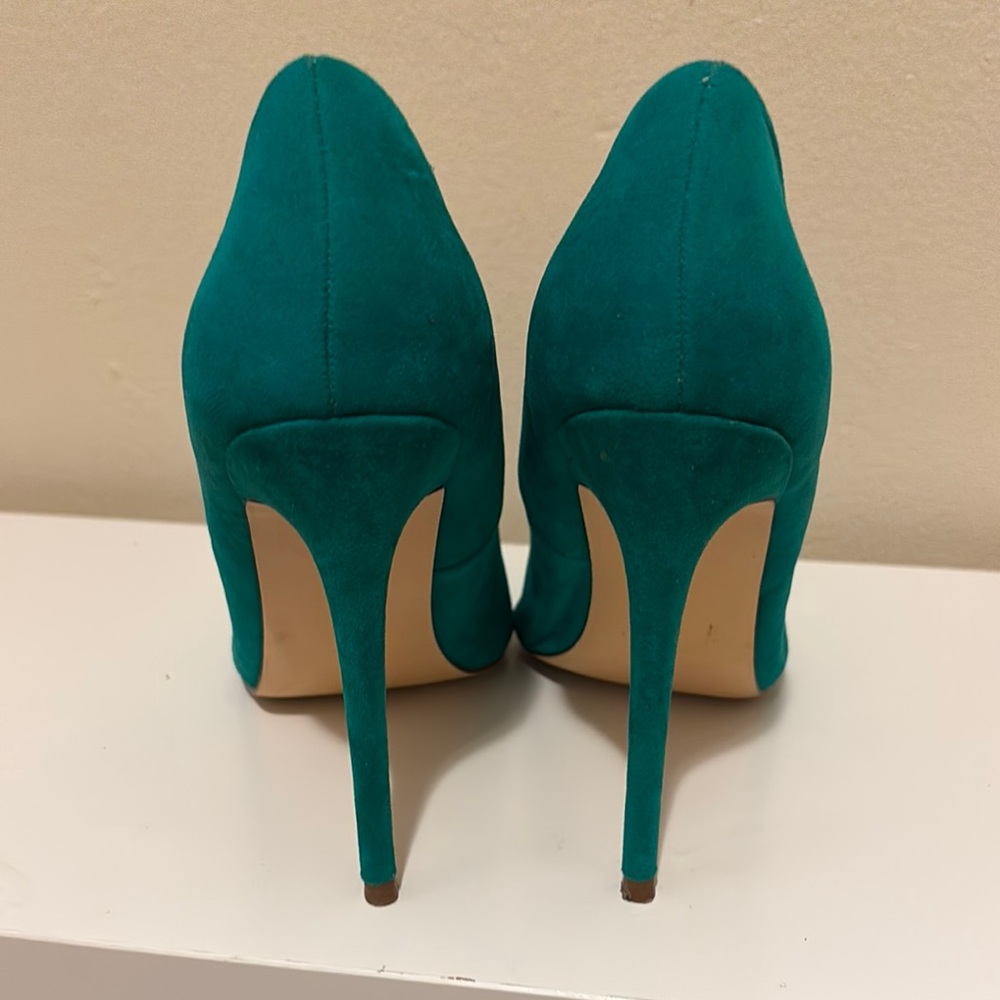 Liliana Green Stiletto Heels Suede - Picture 3 of 3